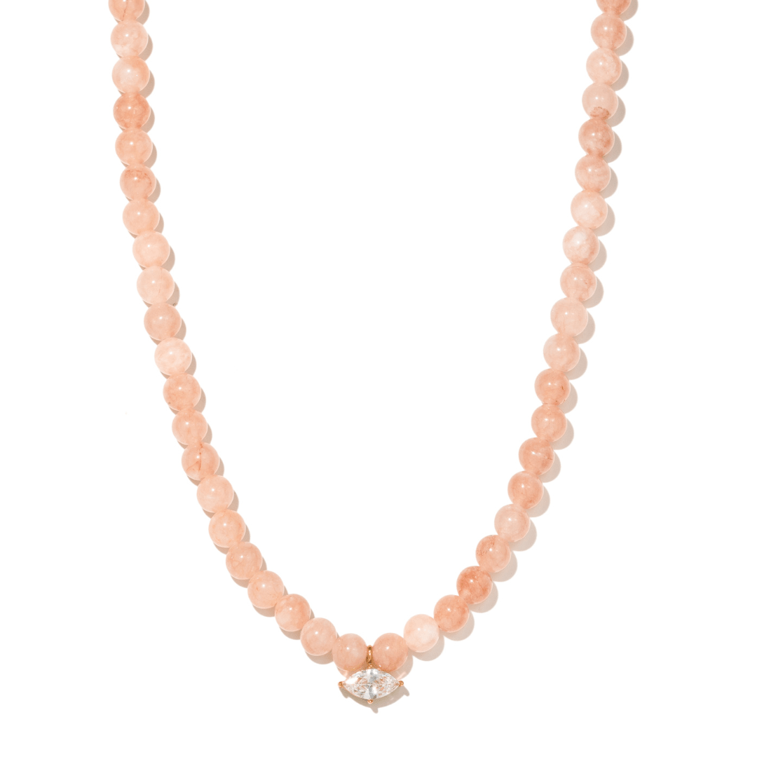 Peach Marquise Gaia Necklace - COLLARES - Malandra Jewelry - TC2773