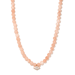 Peach Marquise Gaia Necklace - COLLARES - Malandra Jewelry - TC2773
