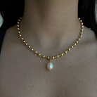 PEARL BEADED NECKLACE - COLLARES - Malandra Jewelry - TC2297 / EYHC13