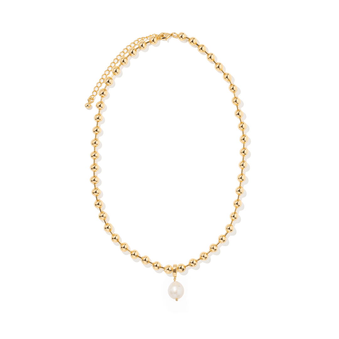 PEARL BEADED NECKLACE - COLLARES - Malandra Jewelry - TC2297 / EYHC13