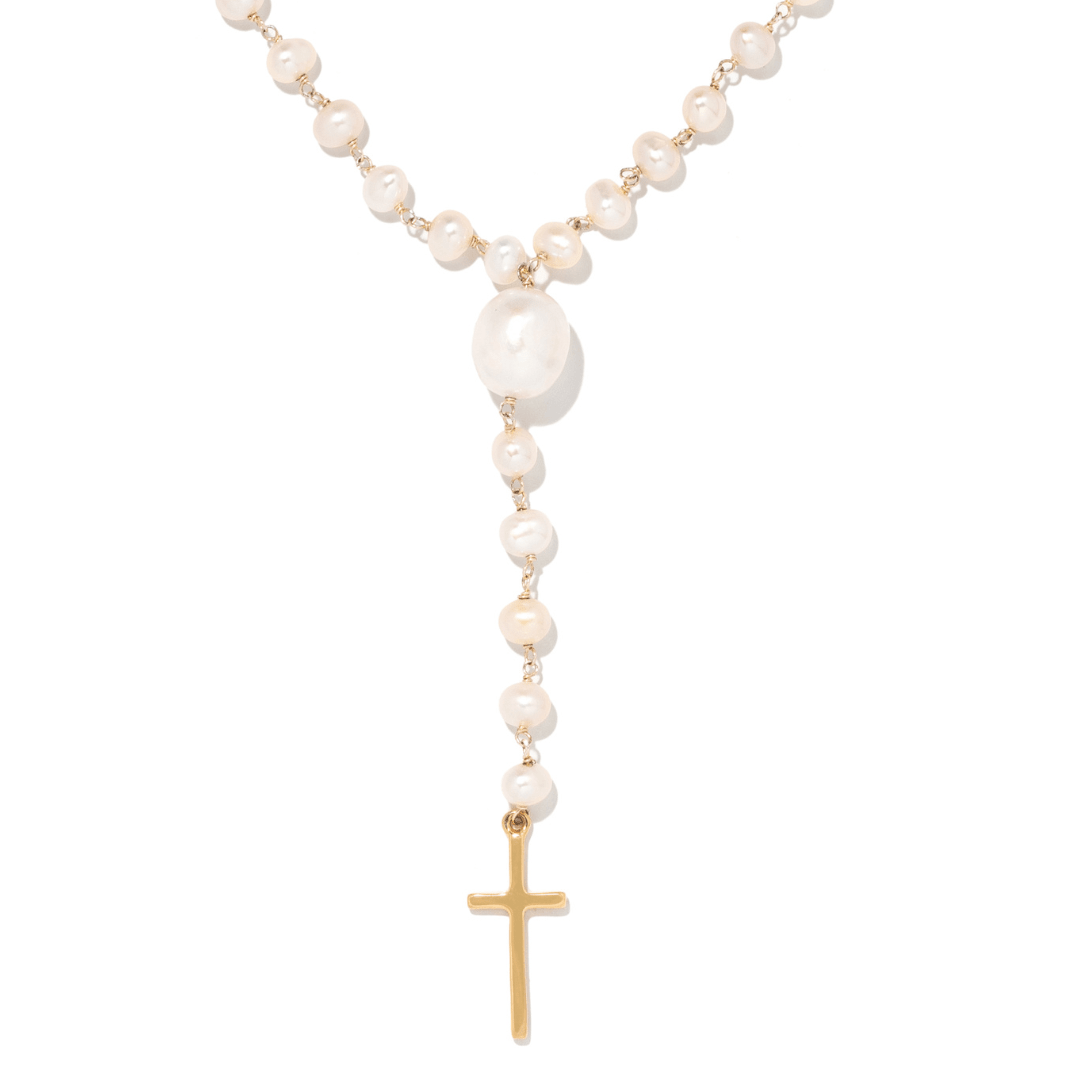 PEARL BLESSING ROSARY - ACCESORIOS - Malandra Jewelry - TC2511