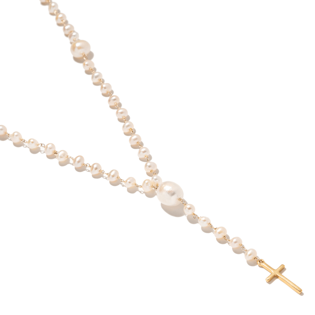 PEARL BLESSING ROSARY - ACCESORIOS - Malandra Jewelry - TC2511