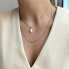 PEARL CHARM LAYER NECKLACE - COLLARES - Malandra Jewelry - TC2050