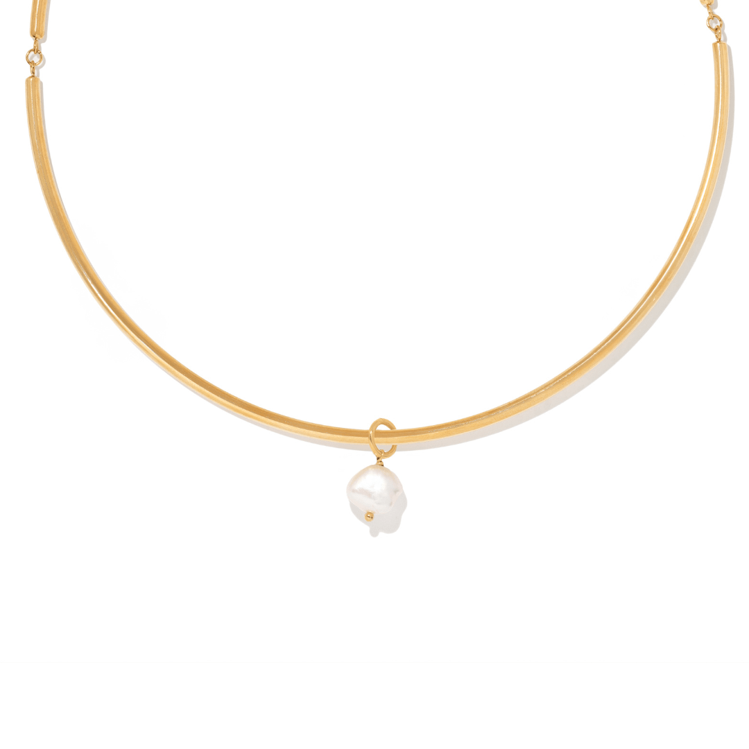 Pearl Gaia Choker - COLLARES - Malandra Jewelry - TC2566