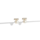 PEARL GLOW STUDS - ARETES - Malandra Jewelry - ZWA24-QX02249CY