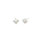 PEARL LUXE SILVER STUDS - ARETES - Malandra Jewelry - ZWA89.P-QX04635CY