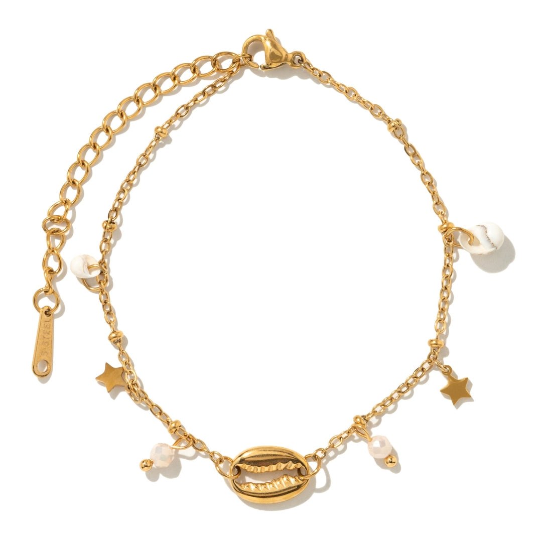 PEARL SHELL BRACELET - PULSERAS - Malandra Jewelry - EUWP547-JDB0203316