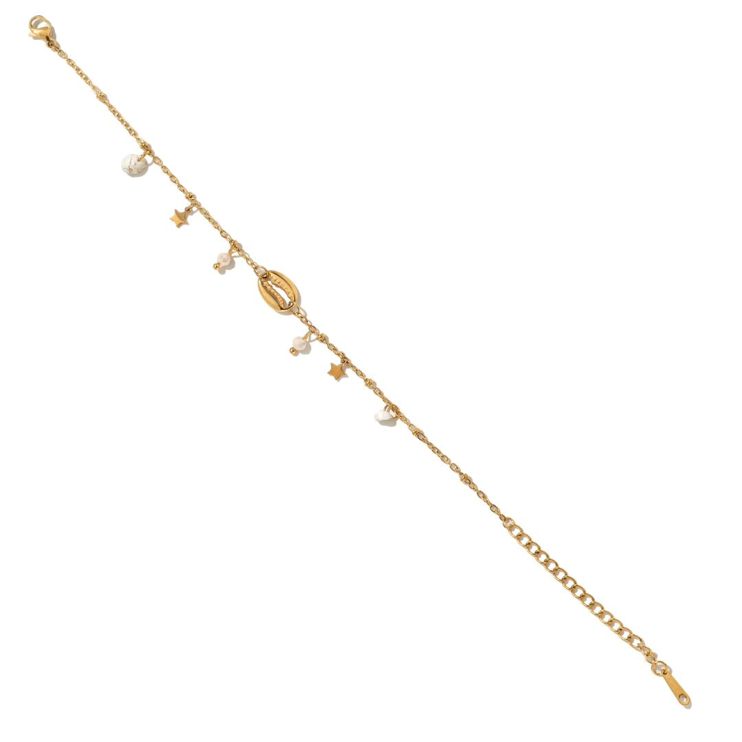 PEARL SHELL BRACELET - PULSERAS - Malandra Jewelry - EUWP547-JDB0203316