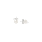 PEARL SILVER GLOW STUDS - ARETES - Malandra Jewelry - ZWA24.P-QX02249CY