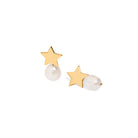 PEARL STAR EARRINGS - ARETES - Malandra Jewelry - TA1639