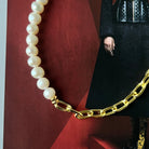 PEARLS & LINKS NECKLACE - COLLARES - Malandra Jewelry - TC1597