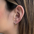 PENDULUM GOLDEN MILANO HUGGIES - ARETES - Malandra Jewelry - EA5915 - 10201776000C