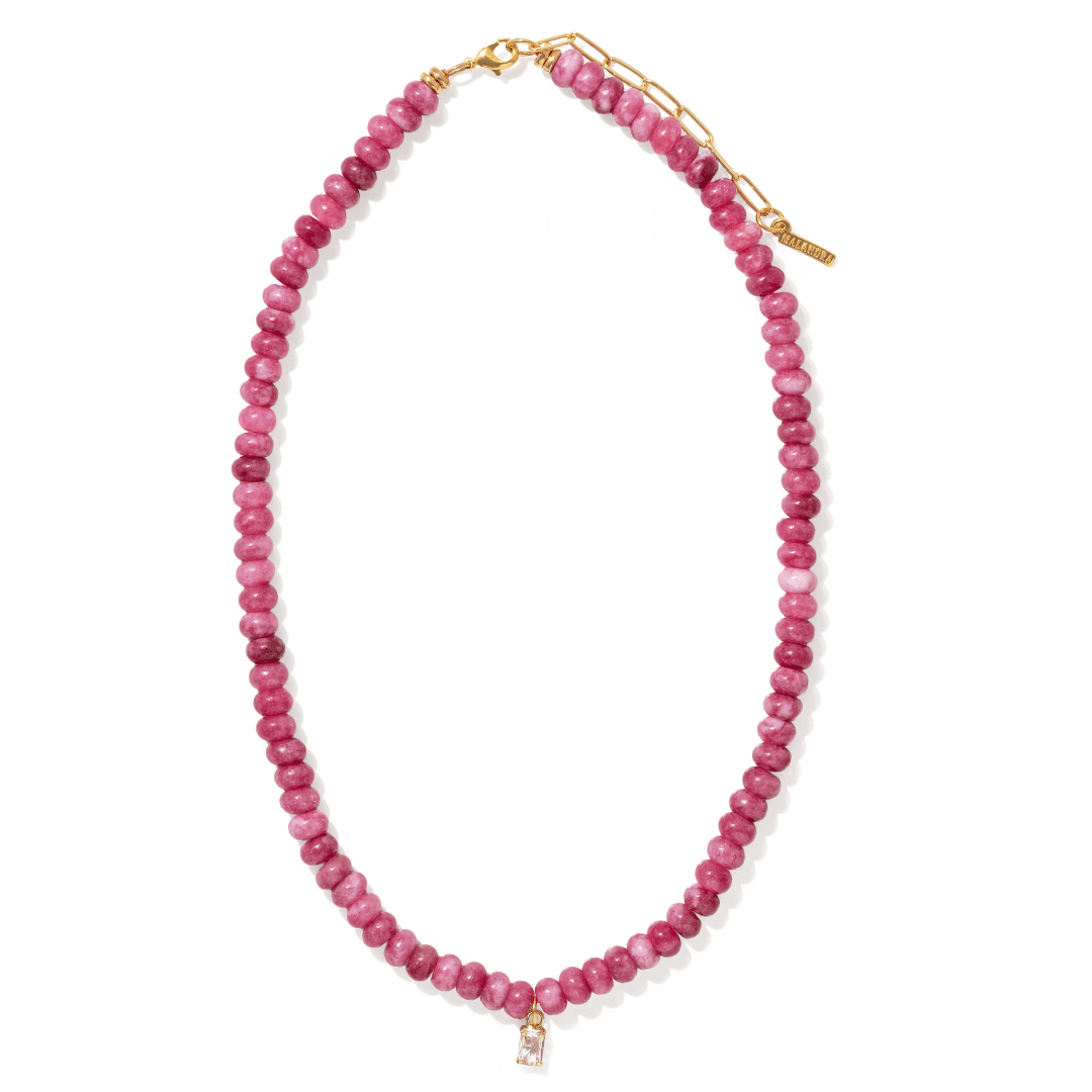 Peony Jasper Gaia Necklace - COLLARES - Malandra Jewelry - TC2691