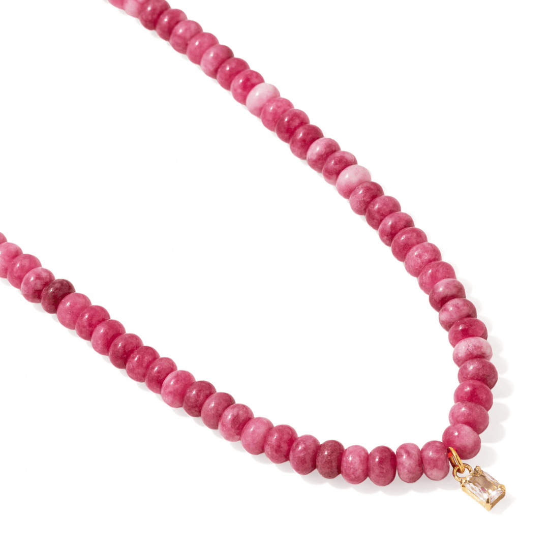 Peony Jasper Gaia Necklace - COLLARES - Malandra Jewelry - TC2691