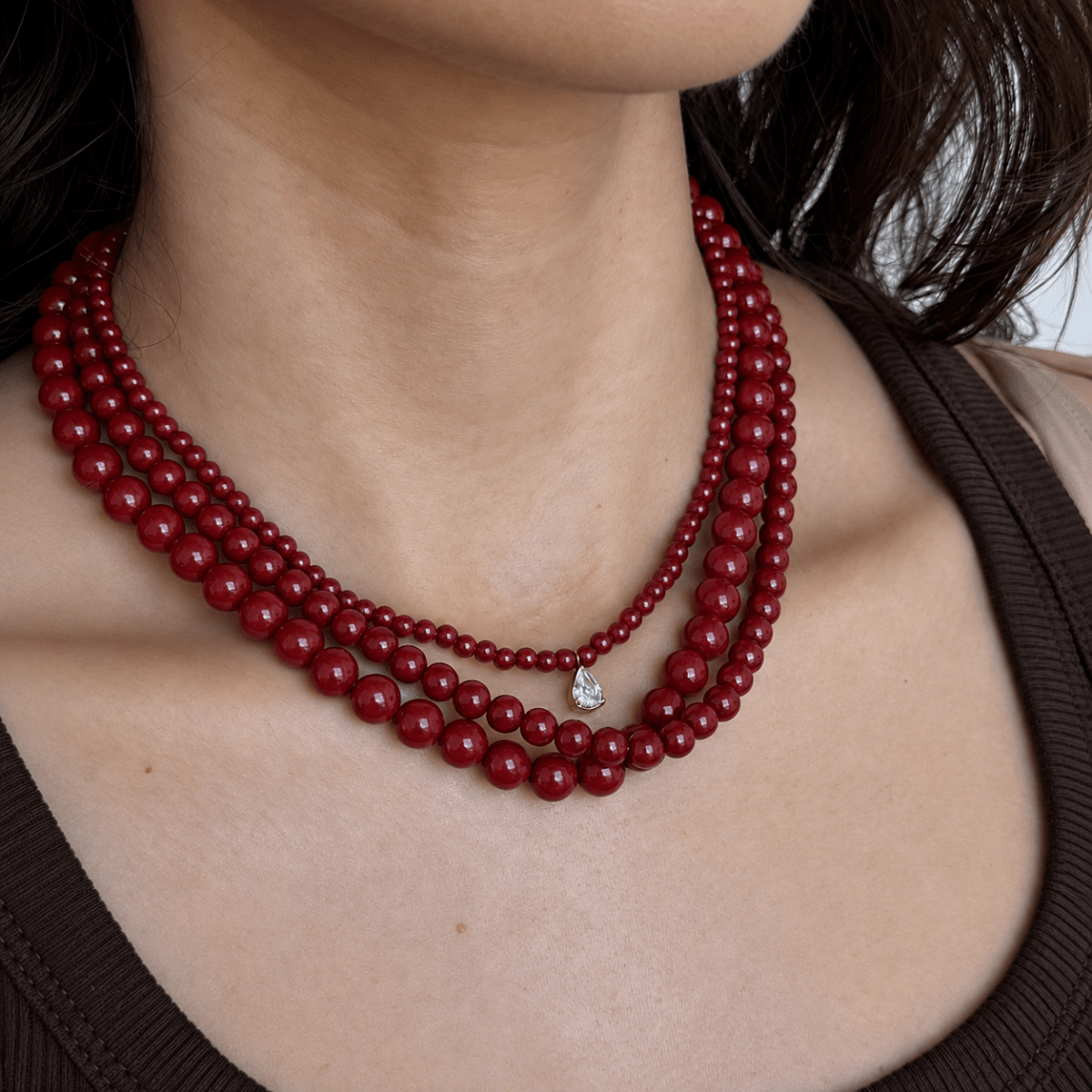 Petite Cherry Terra Necklace - COLLARES - Malandra Jewelry - TC2776