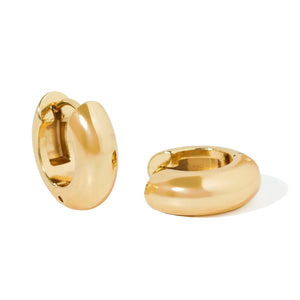 PETITE ICONIC GOLD HOOPS - ARETES - Malandra Jewelry - ZZA29-E03154J