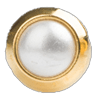 Piercing bizel dorado con perla 3mm - Ch14k - ARETES - Malandra Jewelry - SBP16 - 75110301