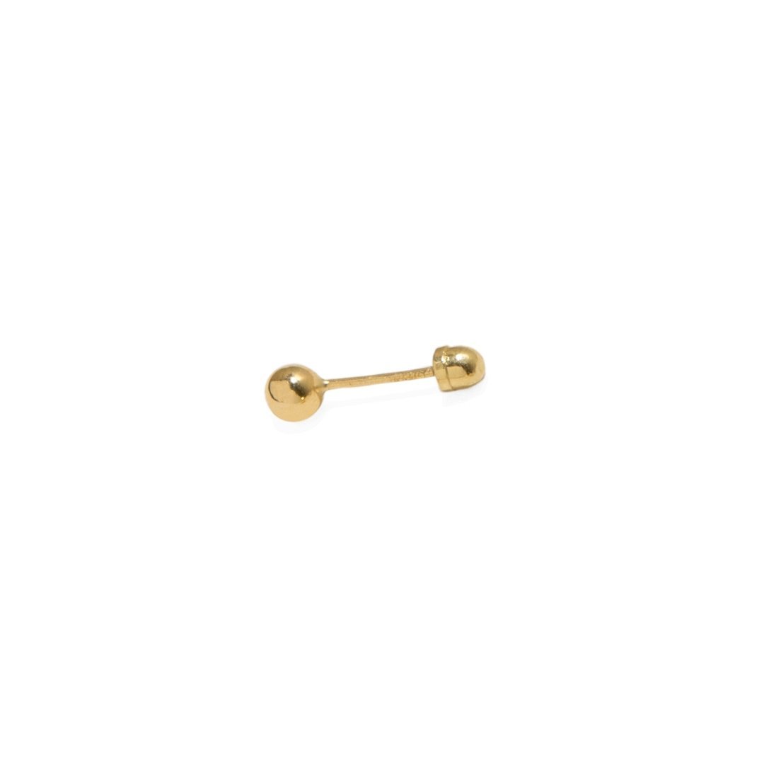 PIERCING BOLA DORADA MINI PARA PERFORAR - ARETES - Malandra Jewelry - KRA36-JBR6614K