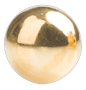 Piercing bolita dorada 4mm - Ch14k - ARETES - Malandra Jewelry - SBP15 - 75110300
