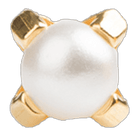 Piercing dorado con perla 2mm - Ch14k - ARETES - Malandra Jewelry - SBP23 - 7531 - 1301