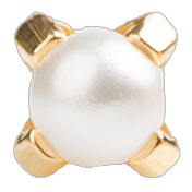 Piercing dorado con perla 2mm - Ch14k - ARETES - Malandra Jewelry - SBP23 - 7531 - 1301