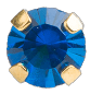 piercing dorado con zc azul 3mm - Ch14k - ARETES - Malandra Jewelry - SBP19 - 75110109