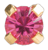 Piercing dorado con zc rosa 3mm - Ch14k - ARETES - Malandra Jewelry - SBP17 - 7511 - 0110