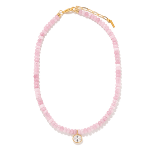 PINK AGATE GAIA NECKLACE - COLLARES - Malandra Jewelry - TC2479