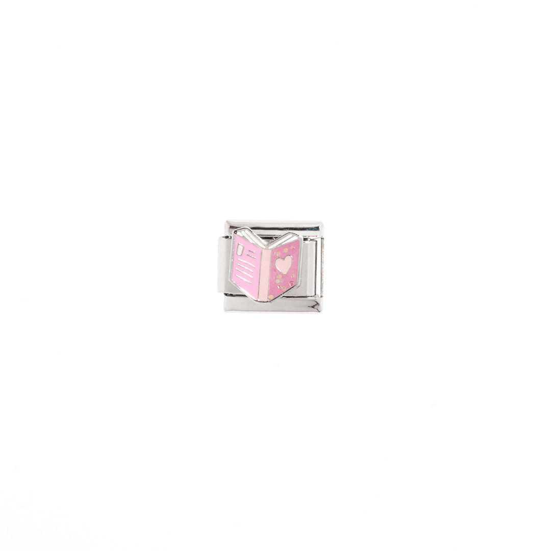 PINK BOOK CHARM - DIJES - Malandra Jewelry - AD1498 - J51964