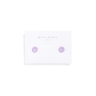 PINK GLOW GEM STUDS - ARETES - Malandra Jewelry - ZWA62.R - QX05221Y