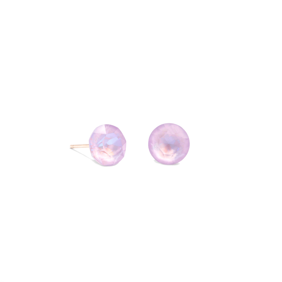 PINK GLOW GEM STUDS - ARETES - Malandra Jewelry - ZWA62.R - QX05221Y