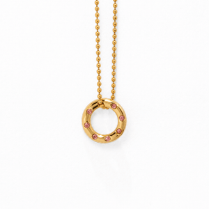 Pink & Gold Charm - DIJES - Malandra Jewelry - EYHD186.D.R