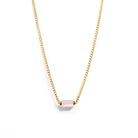 PINK H QUARTZ AURA NECKLACE - COLLARES - Malandra Jewelry - TC2057
