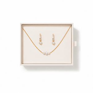 PINK LOVE PEARL GIFT SET - SETS DE REGALO - Malandra Jewelry - SET203-TC2286/TA2288