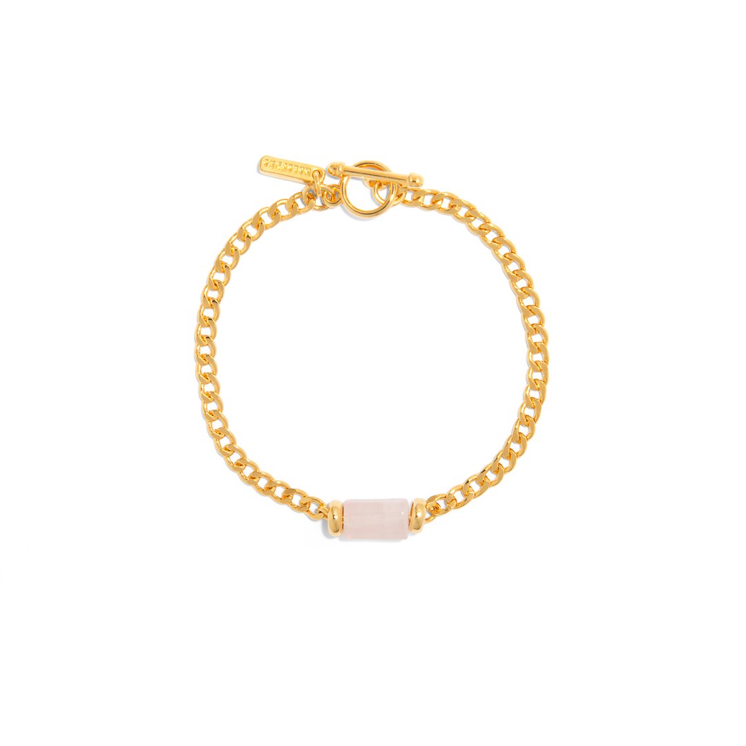 PINK QUARTZ AURA BRACELET - PULSERAS - Malandra Jewelry - TP1611
