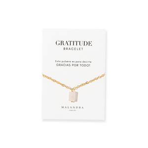 PINK QUARTZ GRATITUDE BRACELET - PULSERAS - Malandra Jewelry - TP2212