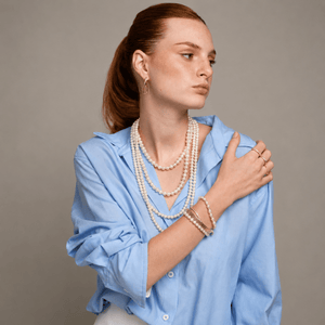 PURE PEARL SHORT NECKLACE 40cm - COLLARES - Malandra Jewelry - TC2109