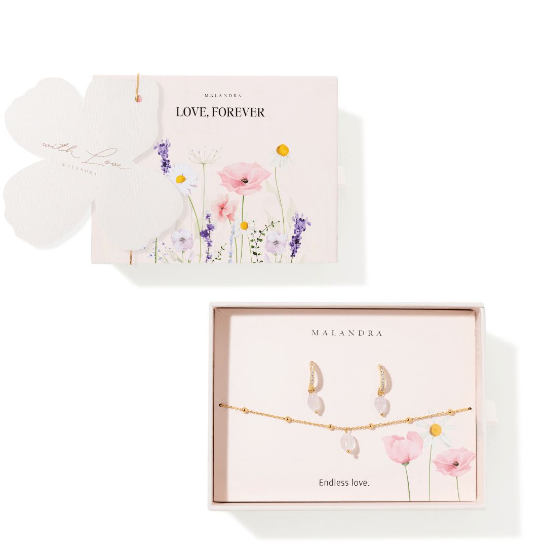 PURPLE AMETHYST GIFT SET - SETS DE REGALO - Malandra Jewelry - SET208/TA2353/TP2362