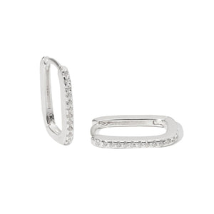QUADRA SPARK HOOPS - ARETES - Malandra Jewelry - FBA516-1EAR0037-1PR-4