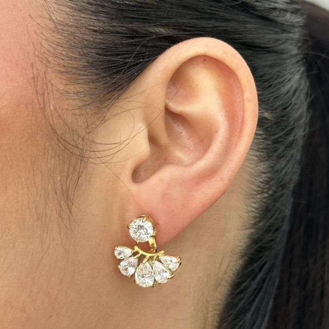 RADIANT BURST STUDS - ARETES - Malandra Jewelry - EUWA451-JDE0311127