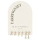 RADIANT CASCADE EARRINGS SET - ARETES - Malandra Jewelry - EUWA481-JDE0201321