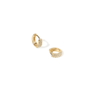 RADIANT GOLDEN SPARK HUGGIES - ARETES - Malandra Jewelry - EAWA126-AAE645-G-6mm