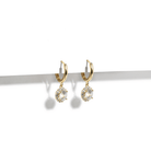 RADIANT HALO GOLD EARRINGS - ARETES - Malandra Jewelry - ZWA80 - QX01349