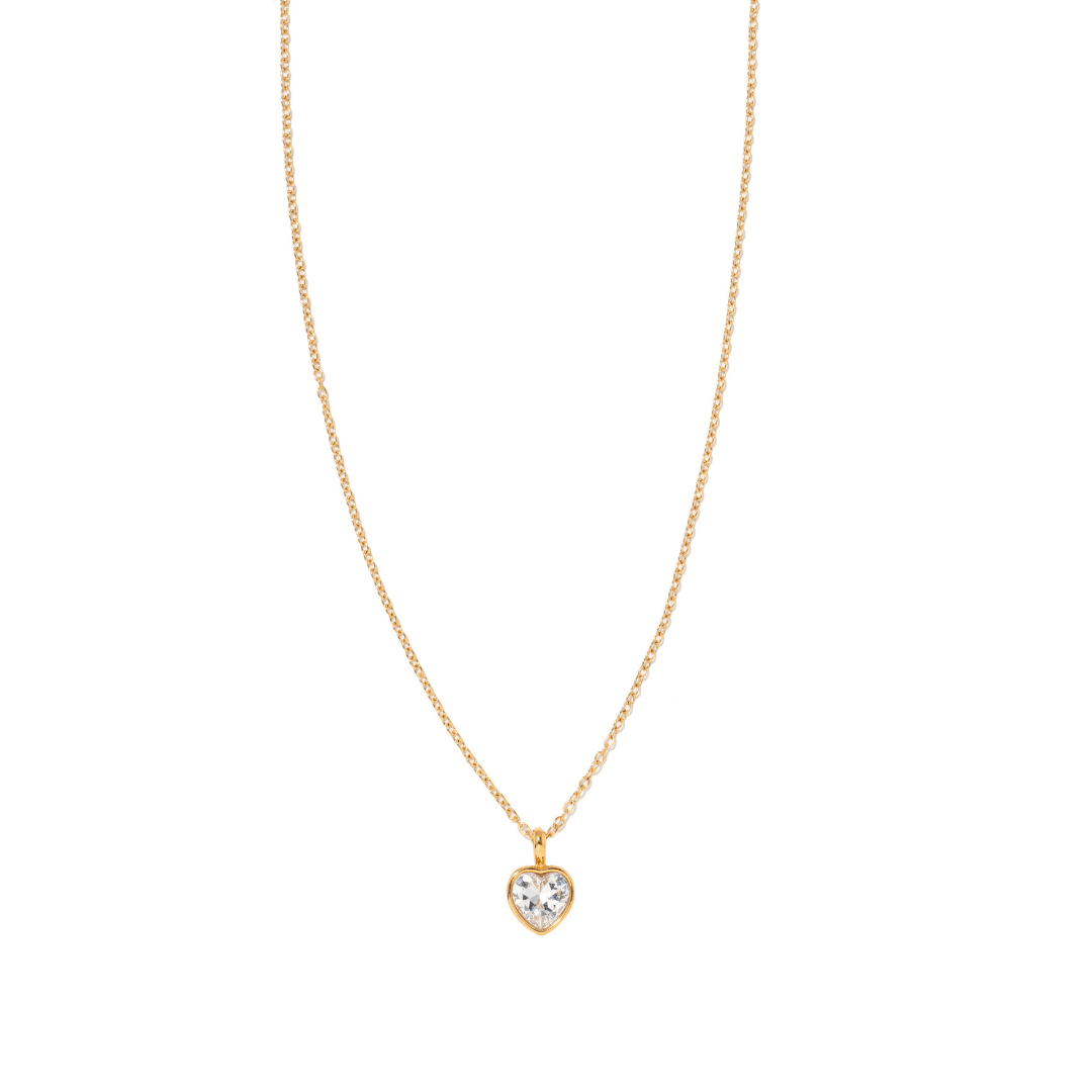 RADIANT HEART NECKLACE - COLLARES - Malandra Jewelry - EUWC411-JDN0308020