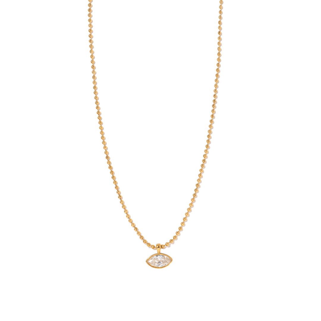 RADIANT MARQUISE NECKLACE - COLLARES - Malandra Jewelry - EUWC409-JDN0311255