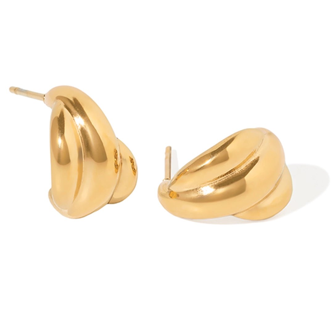 RADIANT SCULPTED STUDS - ARETES - Malandra Jewelry - EUWA516-JDE0105015