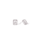 RADIANT SILVER SQUARE EARRINGS - ARETES - Malandra Jewelry - ZWA119.P-QX07000Y