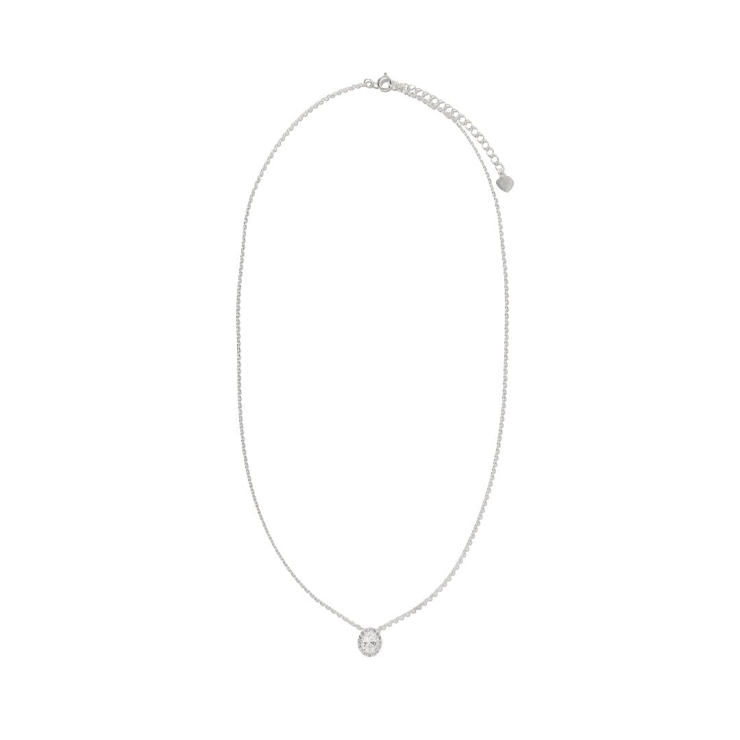RADIANT SPARK OVAL NECKLACE - COLLARES - Malandra Jewelry - FBC531-1EJG0015-1PP-4