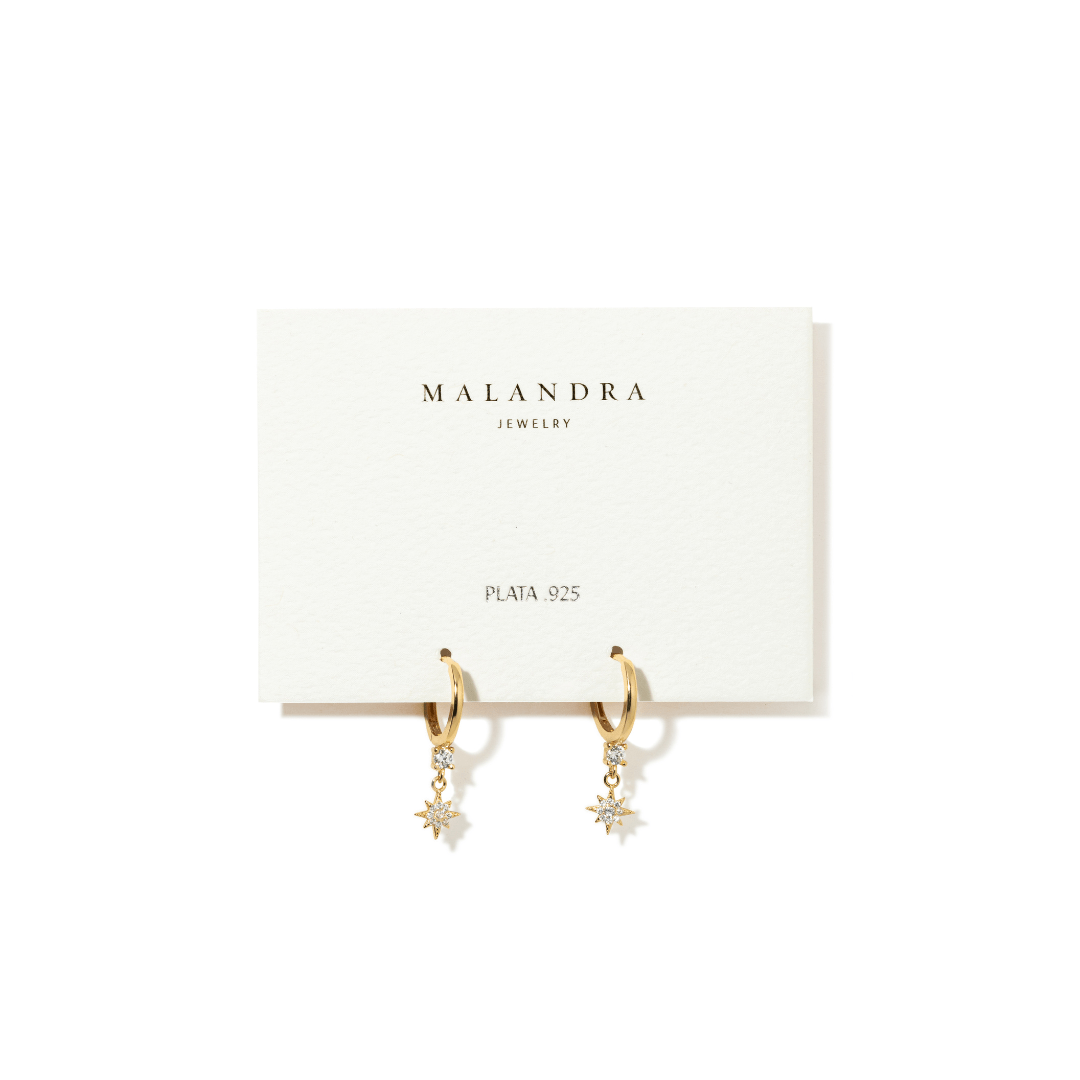 RADIANT SUNBURST HUGGIES - ARETES - Malandra Jewelry - ERA162-60250701791C