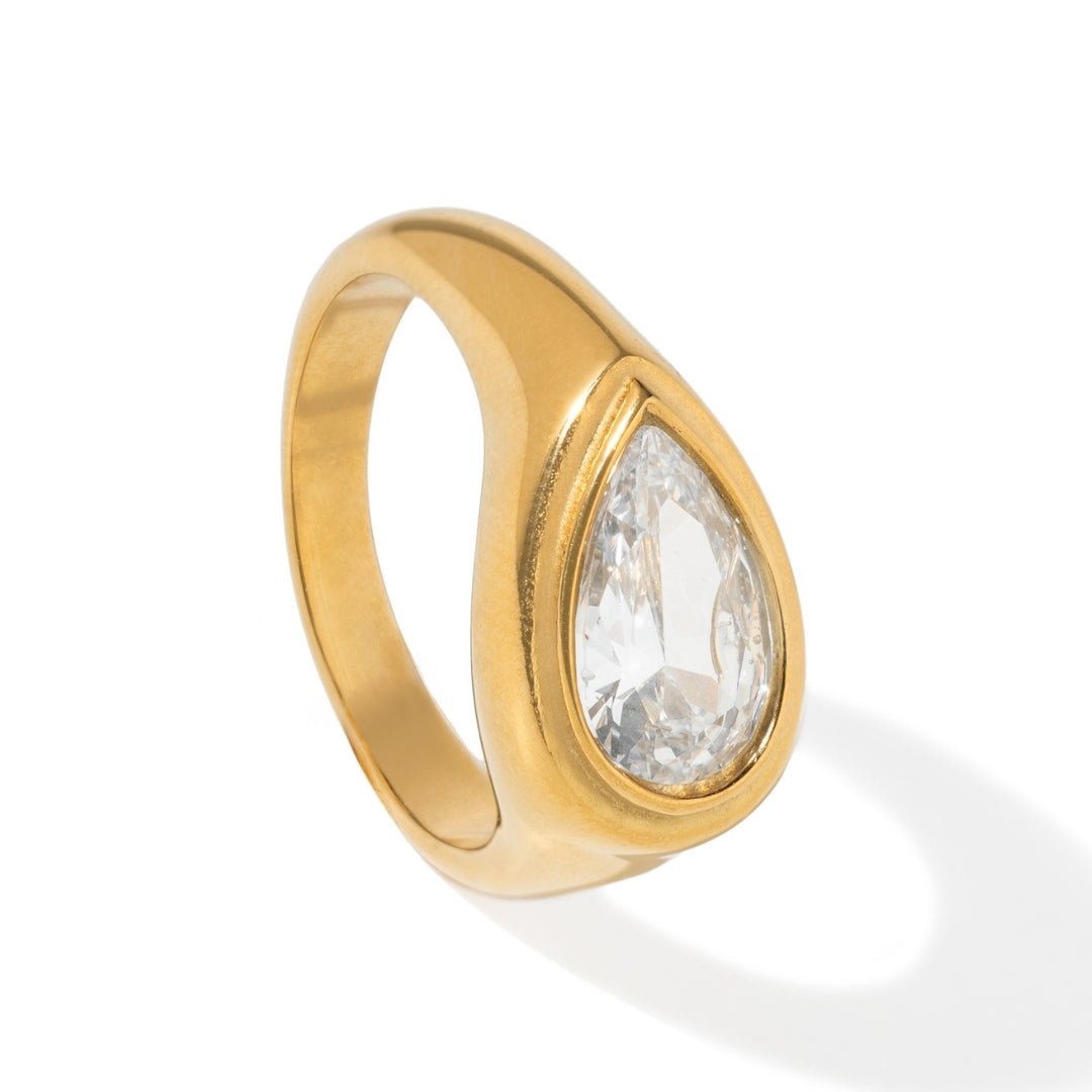 RADIANT TEARDROP RING - ANILLOS - Malandra Jewelry - EUWR436.7-JDR2405029-WE-7